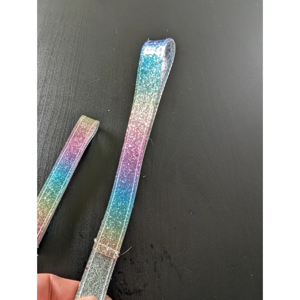 Build A Bear Workshop BABW Glittery Multicolor Rainbow Pet‎ Leash